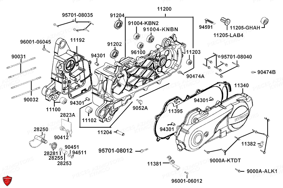 Carters Moteur Pi Ces Kymco Neuves Pi Ces D Tach Es Constructeur