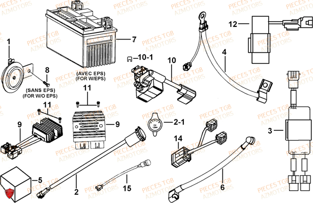 Systeme Electrique Pi Ces Azmotors Neuves Pieces Tgb Blade Lt Eps