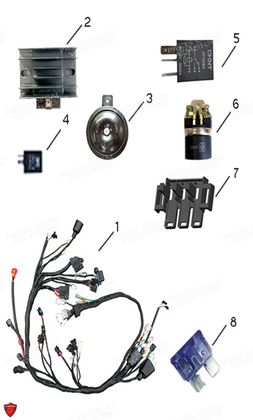 Electrique pièces ORCAL neuves Pièces Orcal SK01 125cc Euro5 pièces