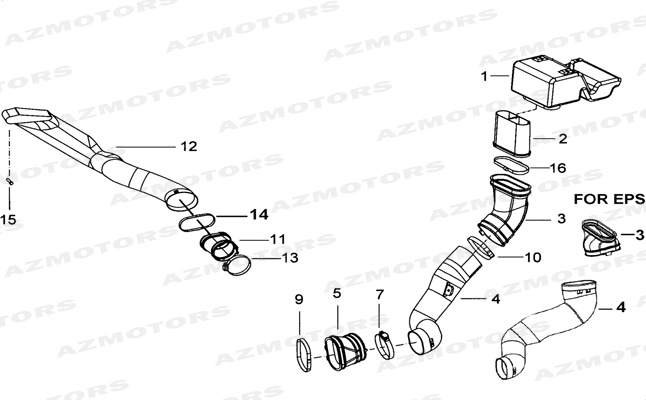 SYSTEME ADMISSION pièces TGB neuves Pieces TGB TARGET 550 IRS 4x4