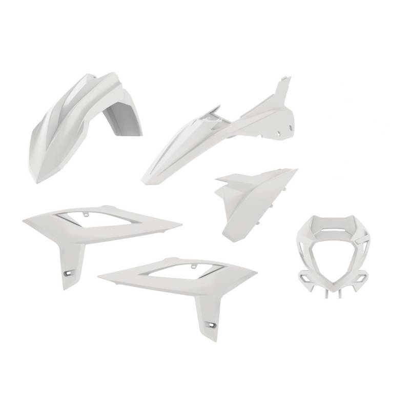 KIT PLASTIQUES ENDURO BETA BLANC - BETA RR 2T,RR 350 4T (MODELES 2020-21)