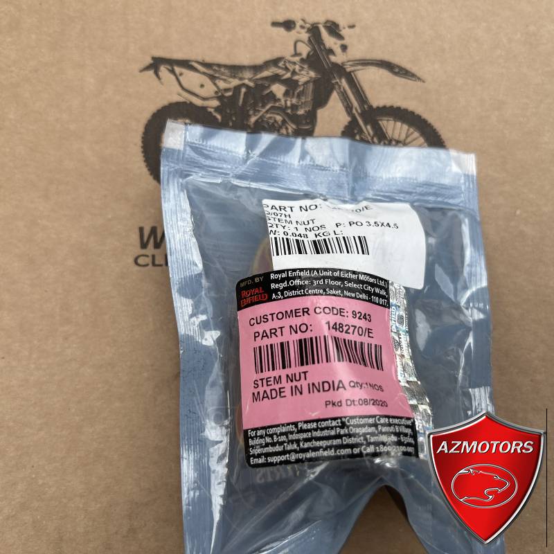 148270/E - BOUCHON ECROU  (Royal Enfield) 148270/E - BOUCHON ECROU  (Royal Enfield) origine ROYAL ENFIELD -DISPO