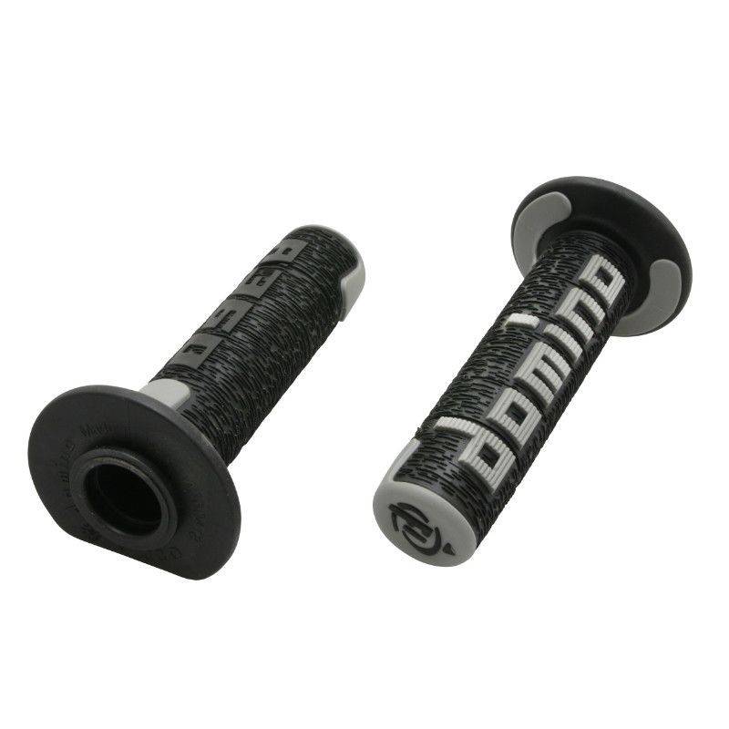 REVETEMENT POIGNEE DOMINO OFF ROAD A360 NOIR/GRIS (120 mm) (PAIRE) -DOMINO ORIGINE- REVETEMENT POIGNEE DOMINO OFF ROAD A360 NOIR/GRIS (120 mm) (PAIRE) -DOMINO ORIGINE- origine BETA -DISPO