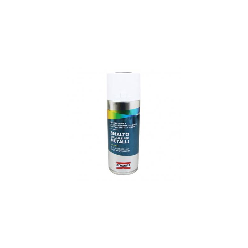 BOMBE DE PEINTURE AREXONS SMALTO SPECIAL METAL SATIN NOIR INTENSE MAT RAL 9005 AEROSOL 400 ml