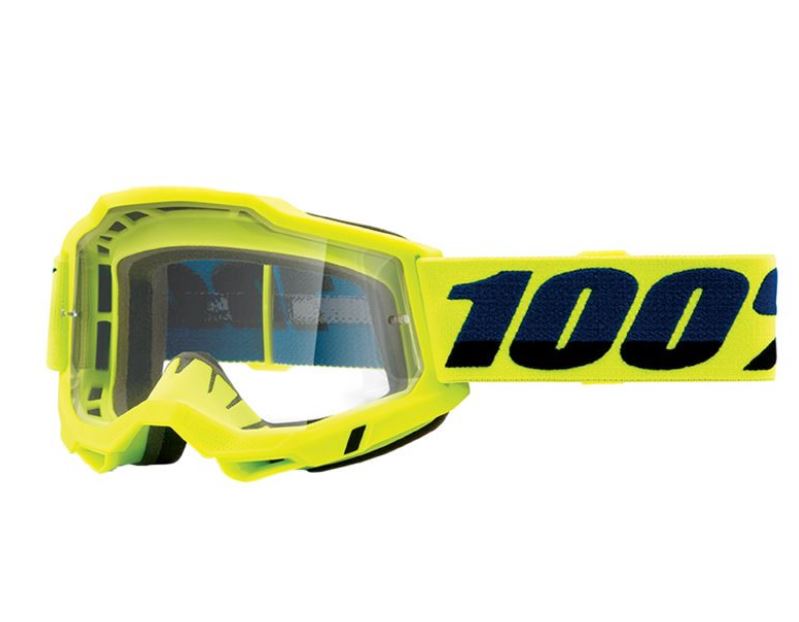 MASQUE/LUNETTES CROSS 100% ADULTE ACCURI 2 ESSENTIAL JAUNE FLUO ECRAN INCOLORE/TRANSPARENT ANTI-BUEE/ANTI-RAYURES
Nom Du Produit	MASQUE
Nom Du Produit Associé	LUNETTES DE CASQUE
Utilisation Du Produit	TOUS
Type	CROSS
Modèle Du Produit	ACCURI 2
Identité	ADULTE
Version	ESSENTIAL
Couleur	JAUNE FLUO
Sous-Famille Produit	LUNETTES
Famille Produit	EQUIPEMENTS PILOTE (MOTORISE)
Conditionnement	(VENDU A L