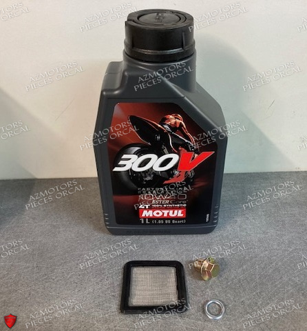 KIT VIDANGE MOTEUR ORCAL ASTOR/SIRIO/SPRINT ET HUILE MOTUL 300V 4T 10W-40