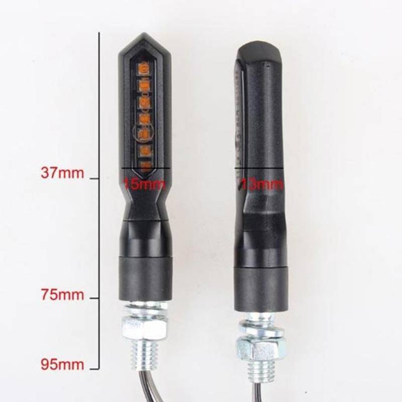 CLIGNOTANT M8 (PAIRE) BLACKWAY QUASAR LED NOIR(PR) - HOMOLOGUE CE CLIGNOTANT M8 (PAIRE) QUASAR LED NOIR(PR) - HOMOLOGUE CE origine AZMOTORS PAS_DE_VIS_M8