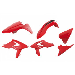 BETA RR 2T,4T - ENDURO KIT PLASTIQUE POLISPORT ROUGE - MODÈLES 2013-17