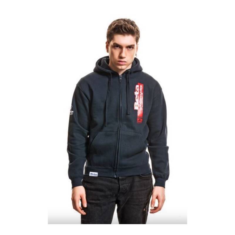 PADDOCK HOODIE BLUE RED STRIPE S BETA SWEATSHIRT PADDOCK HOODIE - BLUE RED STRIPE ( Taille S ) origine BETA -DISPO