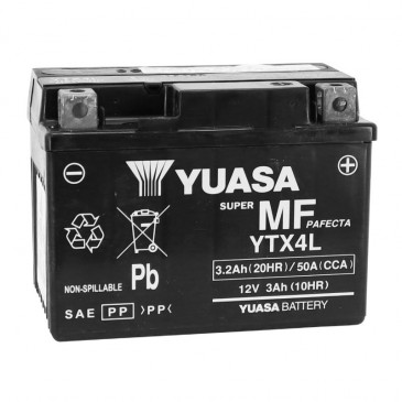 BATTERIE YTX4L-BS - SYM BATTERIE YTX4L-BS - SYM origine SYM -DISPO