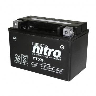 BATTERIE NTX9 NITRO SLA (ALTERNATIVE) BATTERIE EQUIVALENT YTX9-BS origine NITRO YTX9