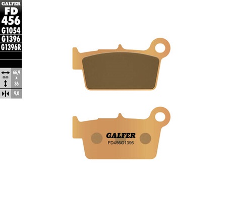 GALFER - JEU DE PLAQUETTES DE FREIN SINTERED OFF ROAD2021