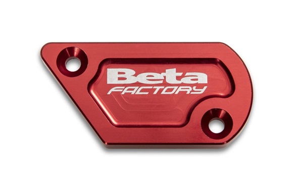 COUVERCLE DE POMPE DE FREIN AVANT ANODISÉ ROUGE BETA FRONT BRAKE PUMP COVER RED ANODIZED BETA origine BETA -DISPO