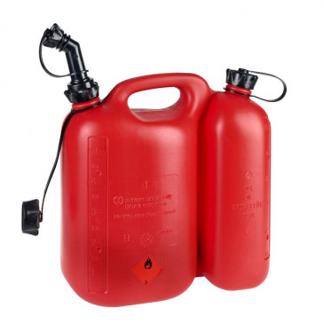 ERRYCAN/BIDON ESSENCE/CARBURANT PRESSOL EN POLYETHYLENE DOUBLE COMPARTIMENT 5L + 3L ROUGE AVEC BEC FLEXIBLE FLACON DE PULVERISATION LOCTITE AVEC POMPE POUR NETTOYANTS FREINS ET EMBRAYAGES (1 L) origine AZMOTORS 