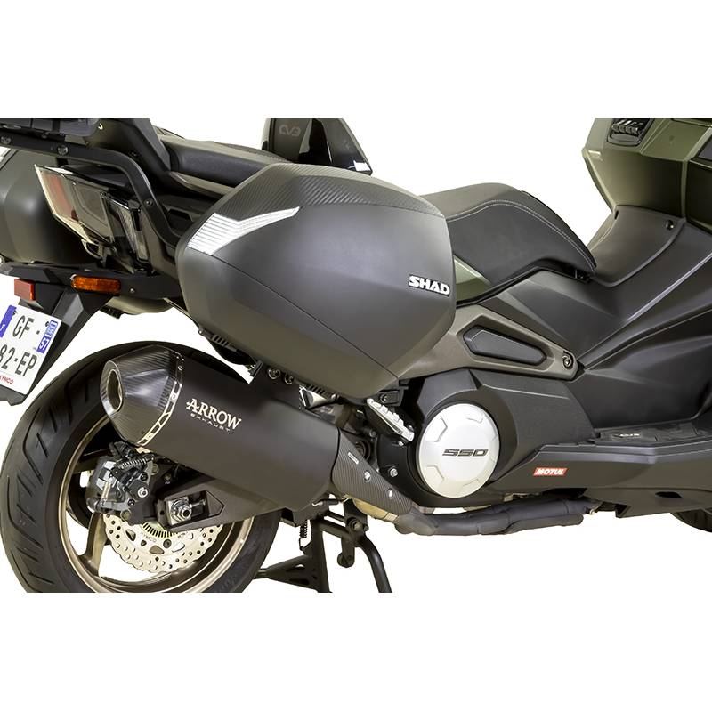 VALISES LATERALES SH36 NOIR CAPOT CARBON (la paire) KYMCO VALISES LATERALES SH36 NOIR CAPOT CARBON KYMCO origine KYMCO -DISPO