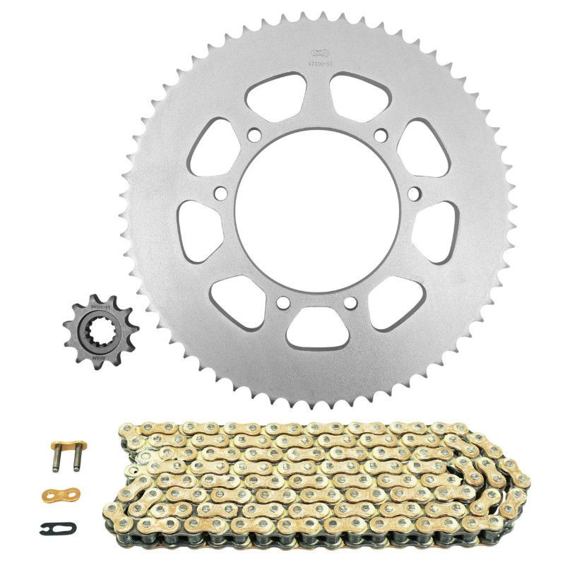 KIT CHAINE ADAPTABLE HM 50 CRE BAJA 2003>2016 428/11x62 (DEMULTIPLICATION ORIGINE)