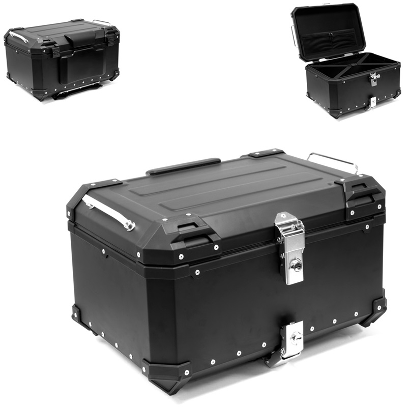 TOPCASE ALUMINIUM COULEUR NOIR 55L - X-PLOR TOPCASE ALUMINIUM COULEUR NOIR 55L - X-PLOR origine  