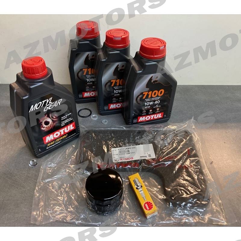 KIT HUILE MOTUL 7100 4T 10W-40 (3L) + MOTYLGEAR (1L) POUR UXV 700 AVEC KIT ENTRETIEN MOTEUR  origine  