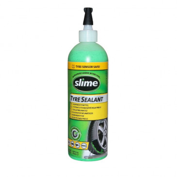 LIQUIDE ANTI-CREVAISON PREVENTIF POUR PNEU TUBELESS COMPATIBLE VALVE ELECTRONIQUE (473ml) -SLIME- LIQUIDE ANTI-CREVAISON  origine MOTUL -DISPO