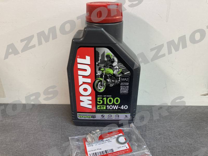 KIT VIDANGE MOTEUR ORCAL NK01 ET HUILE MOTUL 5100 4T 10W-40