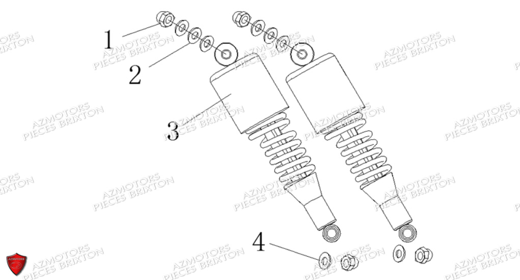 AMORTISSEUR ARRIERE BRIXTON 125 BX ABS CBS E5