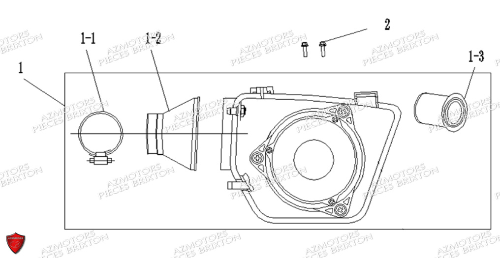 Boitier De Filtre A Air BRIXTON Pièces Cromwell 125 BX ABS/CBS Euro5