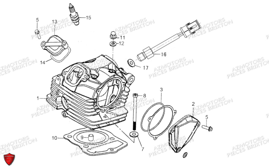 Culasse BRIXTON Pièces Cromwell 125 BX ABS/CBS Euro5