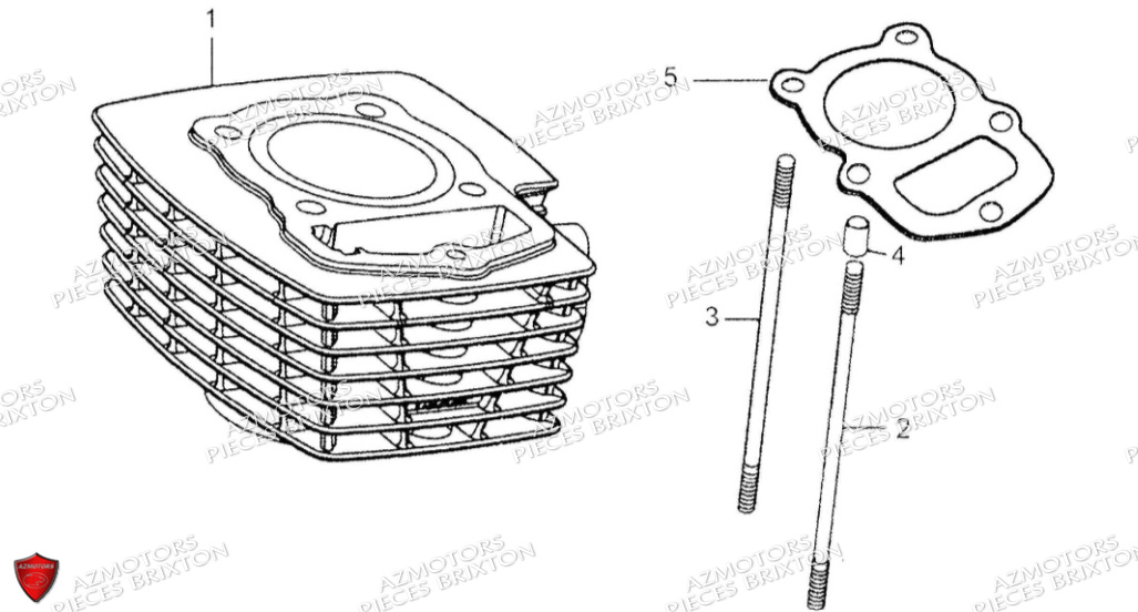 CYLINDRE BRIXTON 125 BX ABS CBS E5