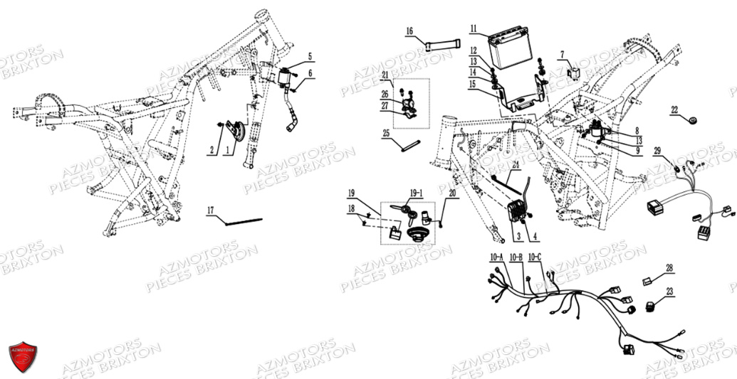 Equipement Electrique BRIXTON Pièces Cromwell 125 BX ABS/CBS Euro5