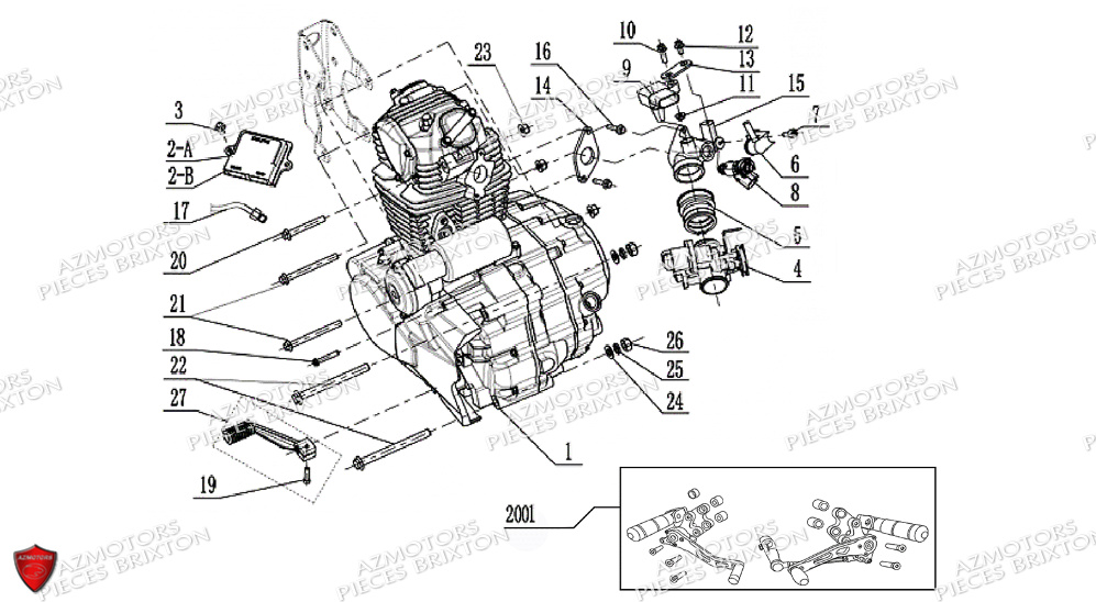 Injection Calculateur Ecu BRIXTON Pièces Cromwell 125 BX ABS/CBS Euro5