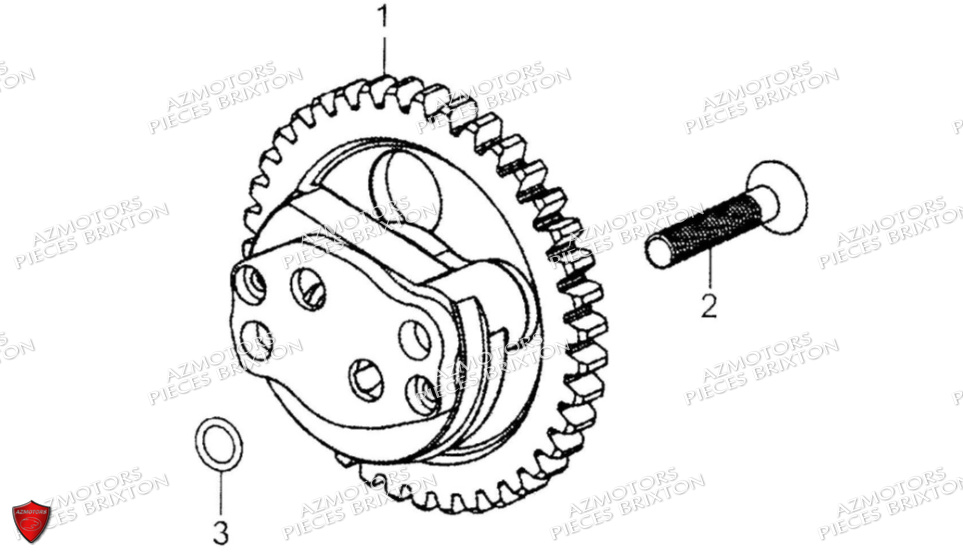 POMPE A HUILE BRIXTON 125 BX ABS CBS E5