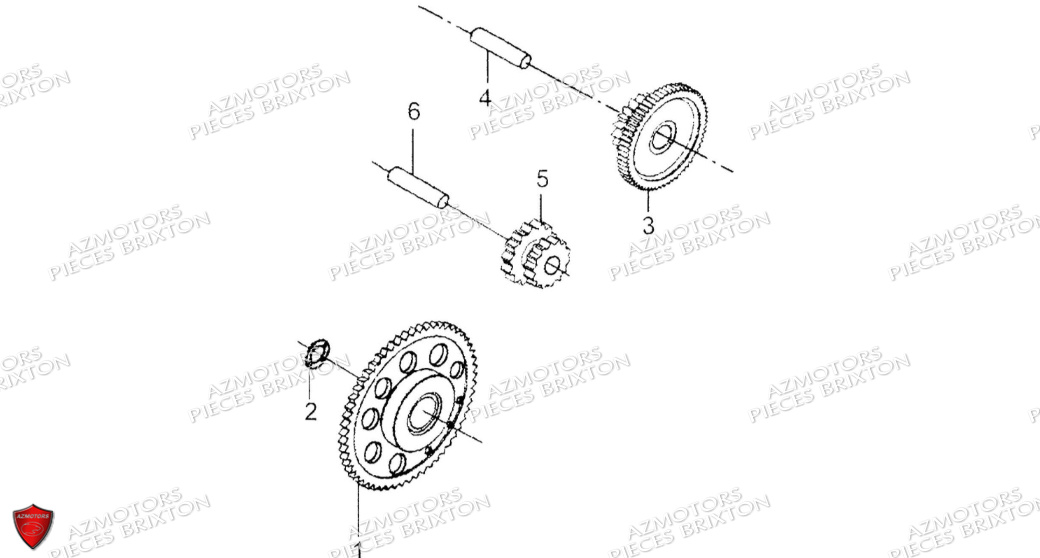 ROUE LIBRE DEMARREUR BRIXTON 125 BX ABS CBS E5