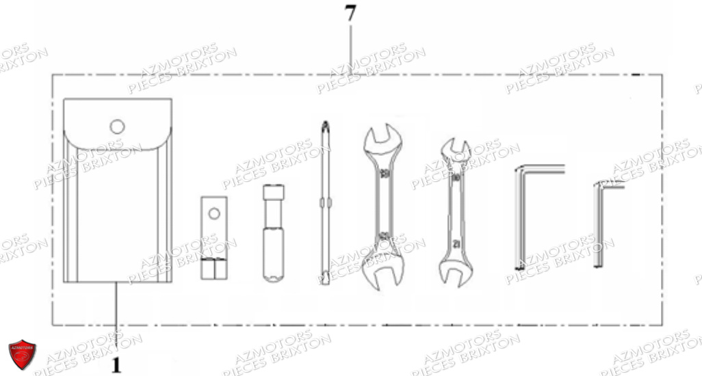 Trousse A Outils BRIXTON Pièces Cromwell 125 BX ABS/CBS Euro5