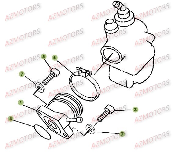 Carburateur.1 BETA Pièces BETA RR 125 SM 4T - [2007]
