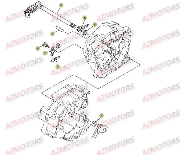 Commande Boite A Vitesses 2 BETA Pièces BETA RR 125 SM 4T - [2008]
