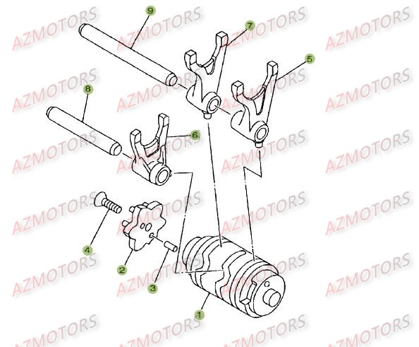 Commande Boite A Vitesses BETA Pièces BETA RR 125 SM 4T - [2008]
