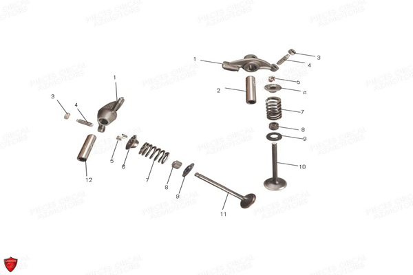 Culbuteurs Soupapes ORCAL Pièces Orcal ASTOR 125cc EURO5