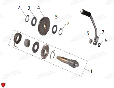 KICK ORCAL MOTO ORCAL 125 ASTOR EURO 5