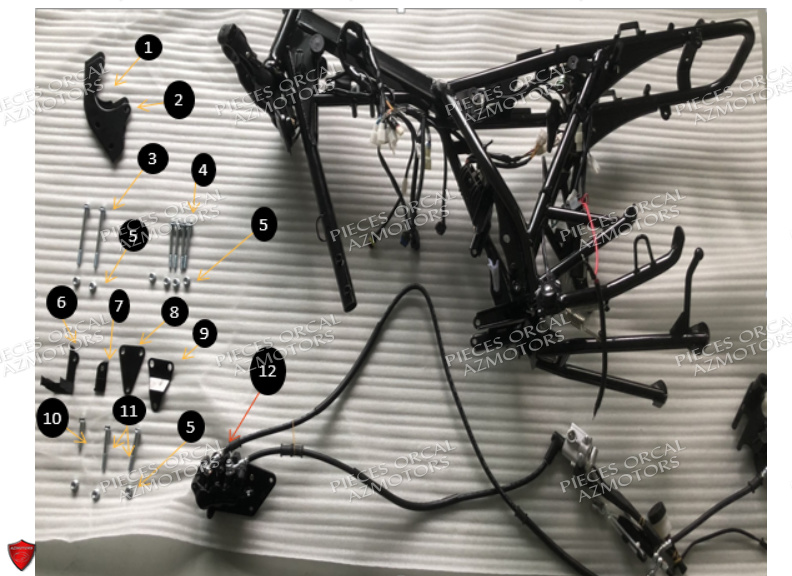 Kit Cbs Accessoires Du Chassis ORCAL Pièces Orcal SIRIO 125cc Euro5