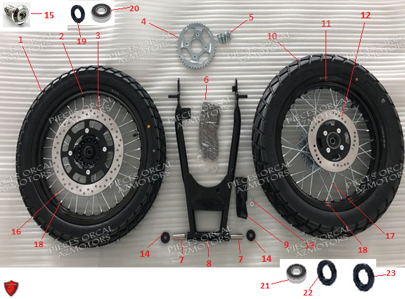 Kit de réparation de pneu - moto, scooter, quad