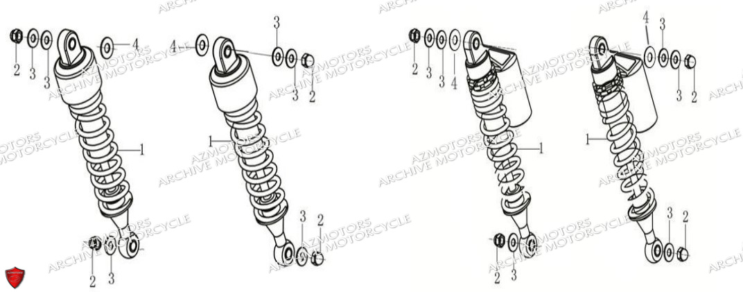 Amortisseur Cafe Racer Et Scrambler ARCHIVE MOTO PIECE ARCHIVE CAFER RACER 250cc AM-70 EURO4