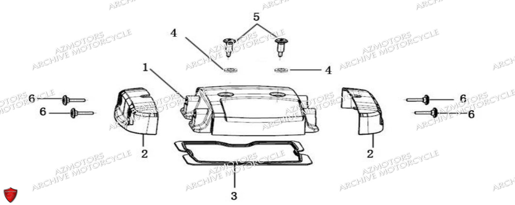 Couvre Culasse ARCHIVE MOTO PIECE ARCHIVE CAFER RACER 250cc AM-70 EURO4