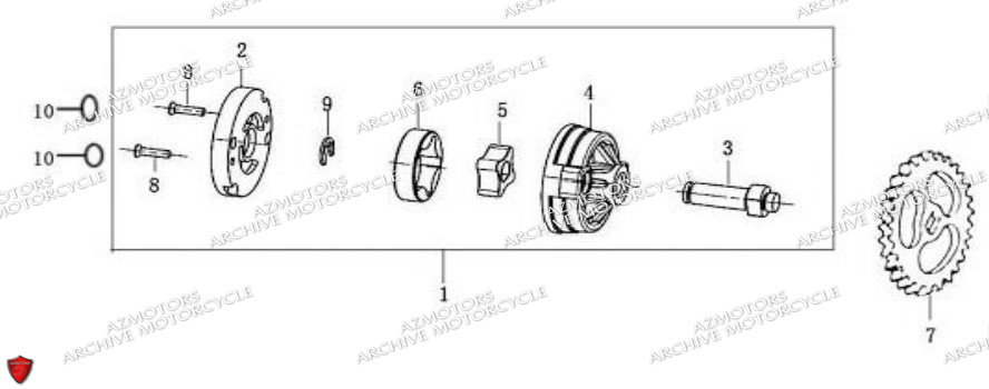 Pompe A Huile ARCHIVE MOTO PIECE ARCHIVE CAFER RACER 250cc AM-70 EURO4