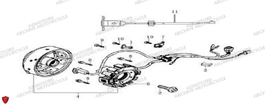 Stator ARCHIVE MOTO PIECE ARCHIVE CAFER RACER 250cc AM-70 EURO4