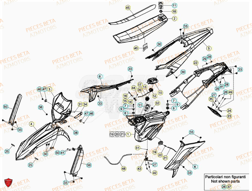 CARENAGES BETA 50 RR RACING 23