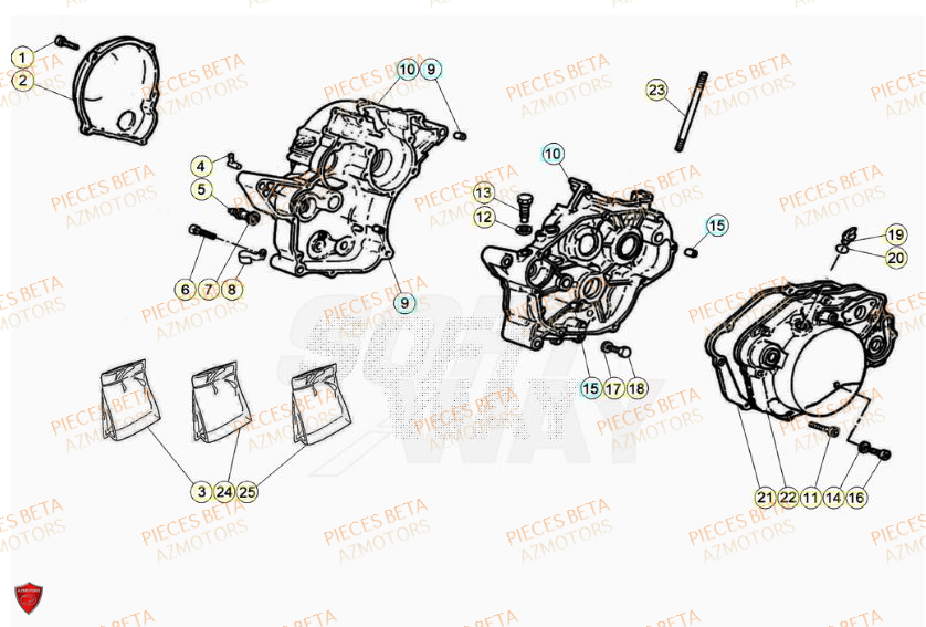 Carter BETA Pieces Beta 50 RR RACING - 2023