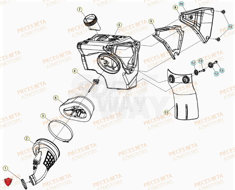 FILTRE A AIR BETA 50 RR RACING 23