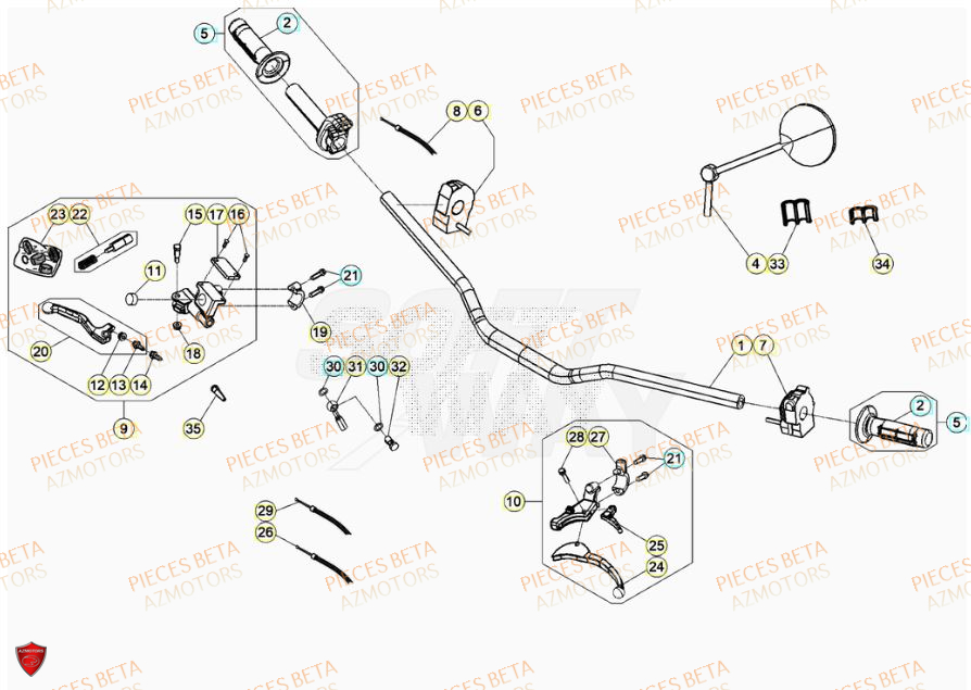 GUIDON RR -2020- pour GUIDON de 50 RR RACING 23