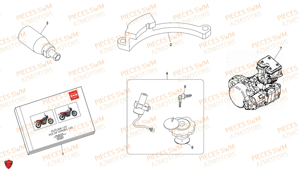 Moteur SWM Pieces SWM Origine ACE OF SPADES 125 (2020)
