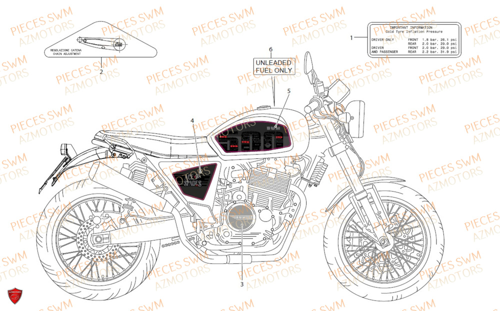 DECORS SWM ACE OF SPADES 500 20